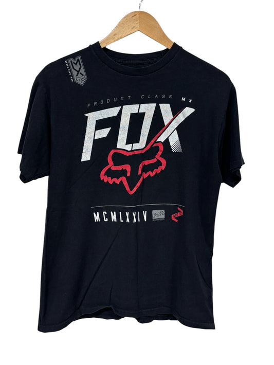 Y2K Fox Motocross Racing Graphic Tee Size Medium