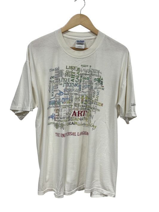 Vintage 2001 Yellowstone Art Museum Universal Language Tee Size XL