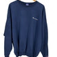 Vintage Champion Small Logo Spellout Navy Blue Sweater Size XXL
