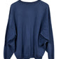 Vintage Champion Small Logo Spellout Navy Blue Sweater Size XXL
