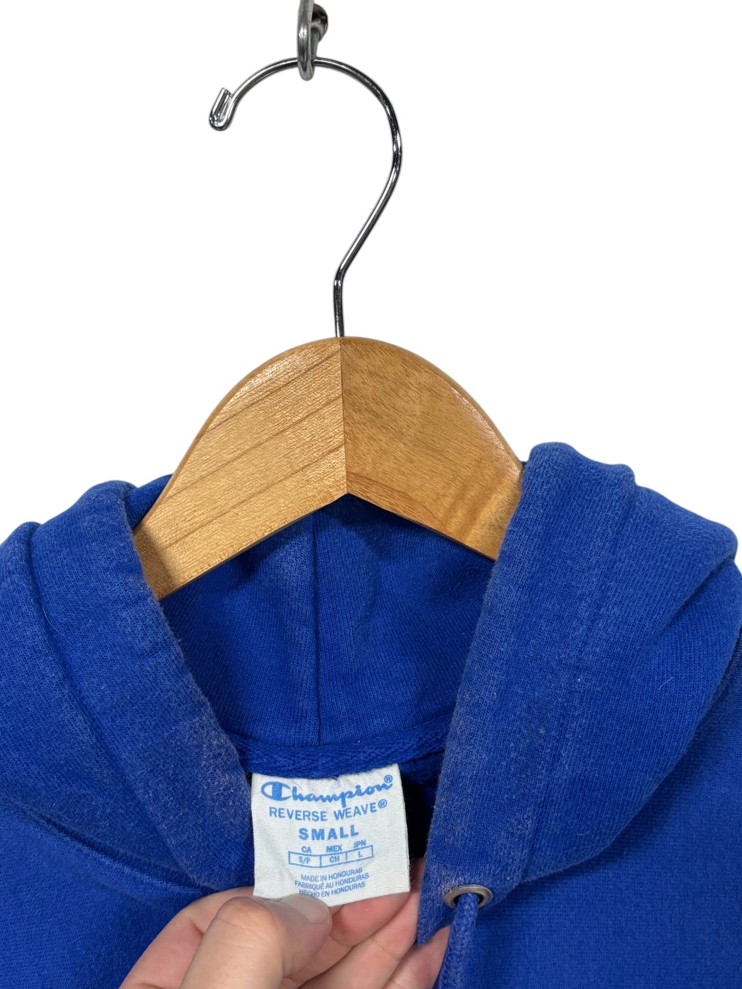 Champion Reverse Weave Small Logo Hoodie Size Small