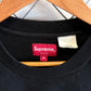 Supreme SS22 Black Signature Long Sleeve Top Shirt Size Medium