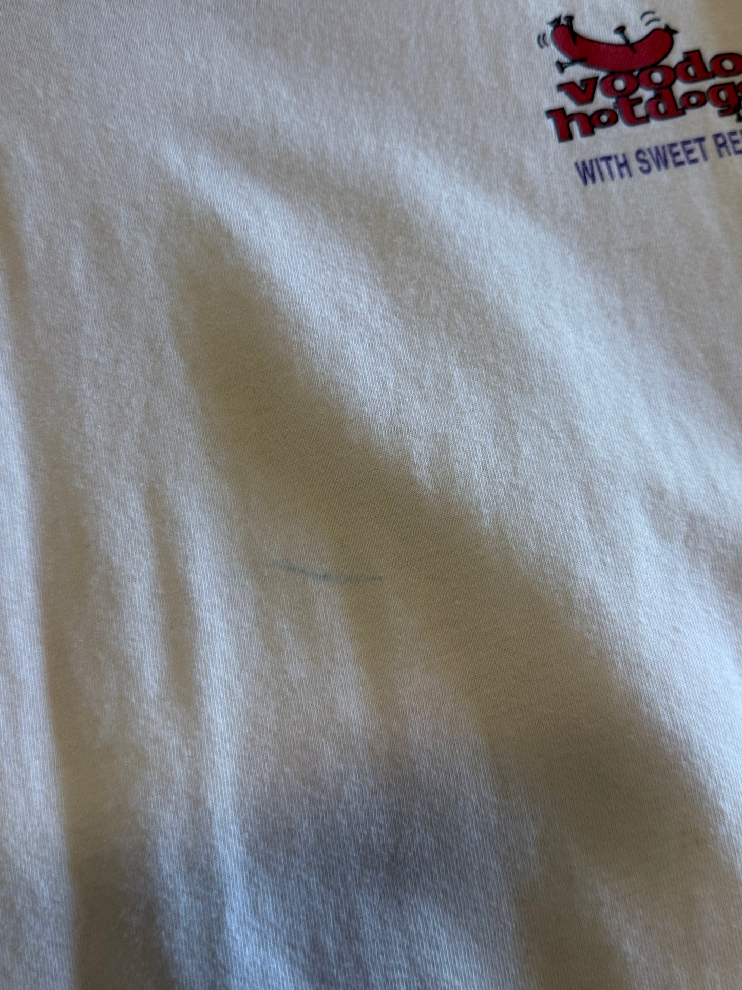 Vintage 90's Voodoo Hot Dogs Graphic Tee Size Large