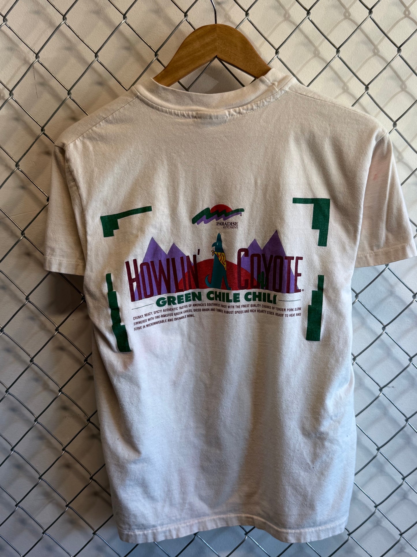 Vintage 90's Howling Coyote Red Chili Hot Sauce Tee Size Medium