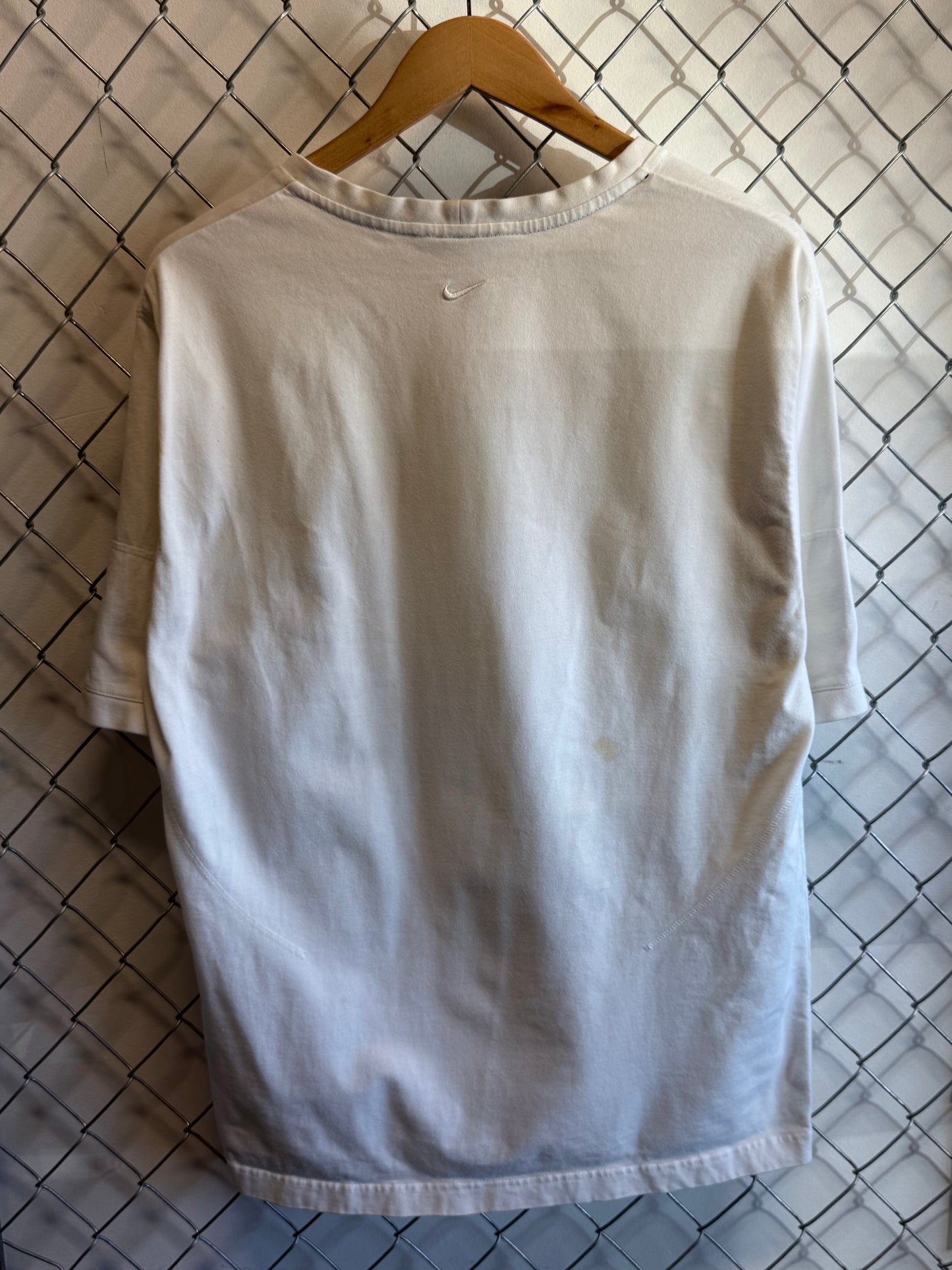 Vintage Y2K Small Spell Out Nike White Tee Size XL