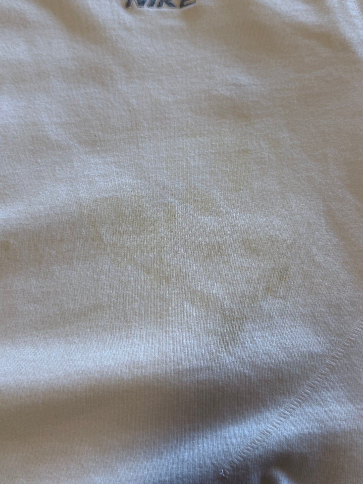 Vintage Y2K Small Spell Out Nike White Tee Size XL