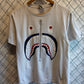 BAPE Bathing Ape Shark Head Logo Tee Size Small