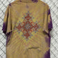 Vintage 90's Tie Dye Aztec Art Sun Graphic Tee Size XL