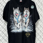 Vintage 90's Alaska Iditarod Dog Racing Big Print Graphic Tee Size XL
