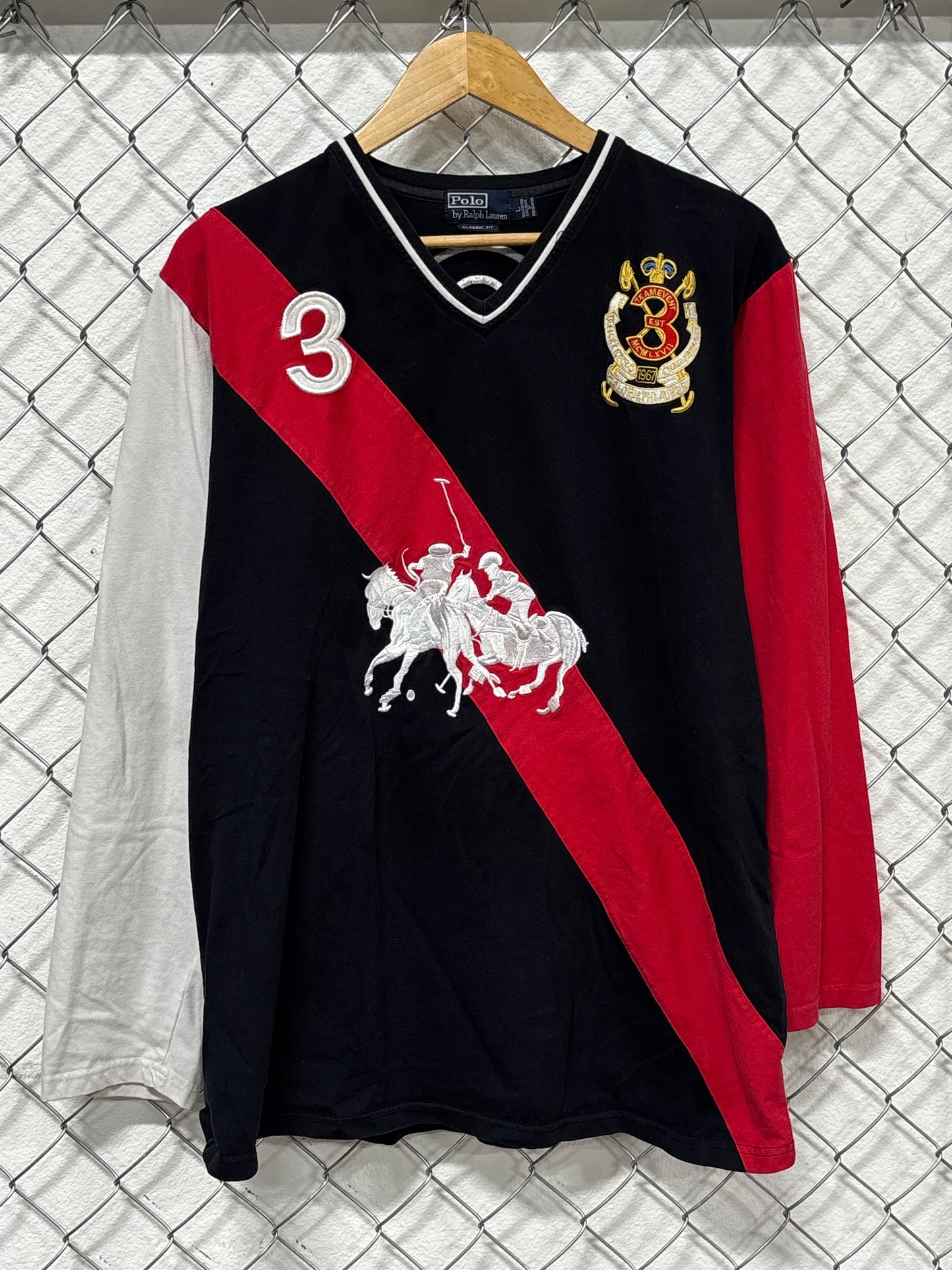 Polo Ralph Lauren 2008 Team Event Rugby Long Sleeve Shirt Size Large