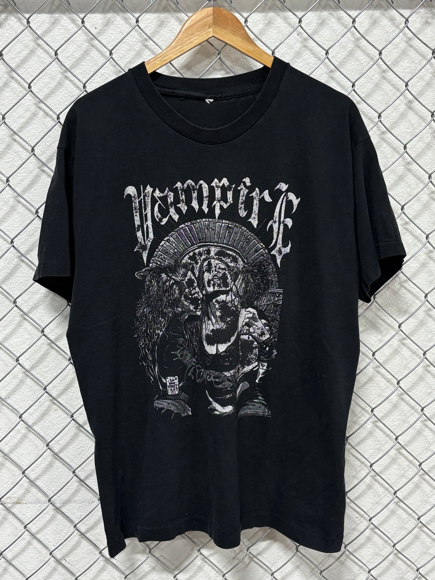 Vintage 1994 Fashion Victim Timothy Bradstreet Vampire Tee Size XL