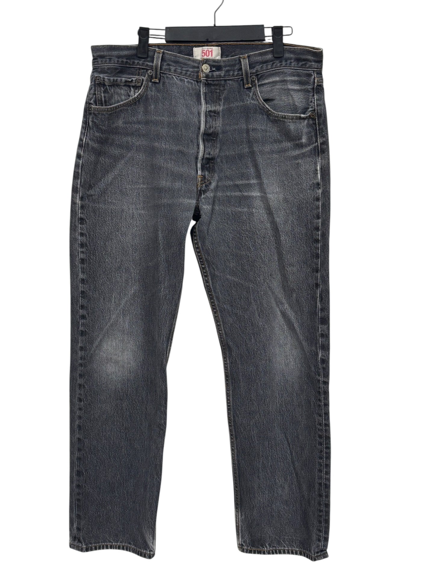 Vintage 00's Levi's 501 Black Denim Jeans Size 36x33