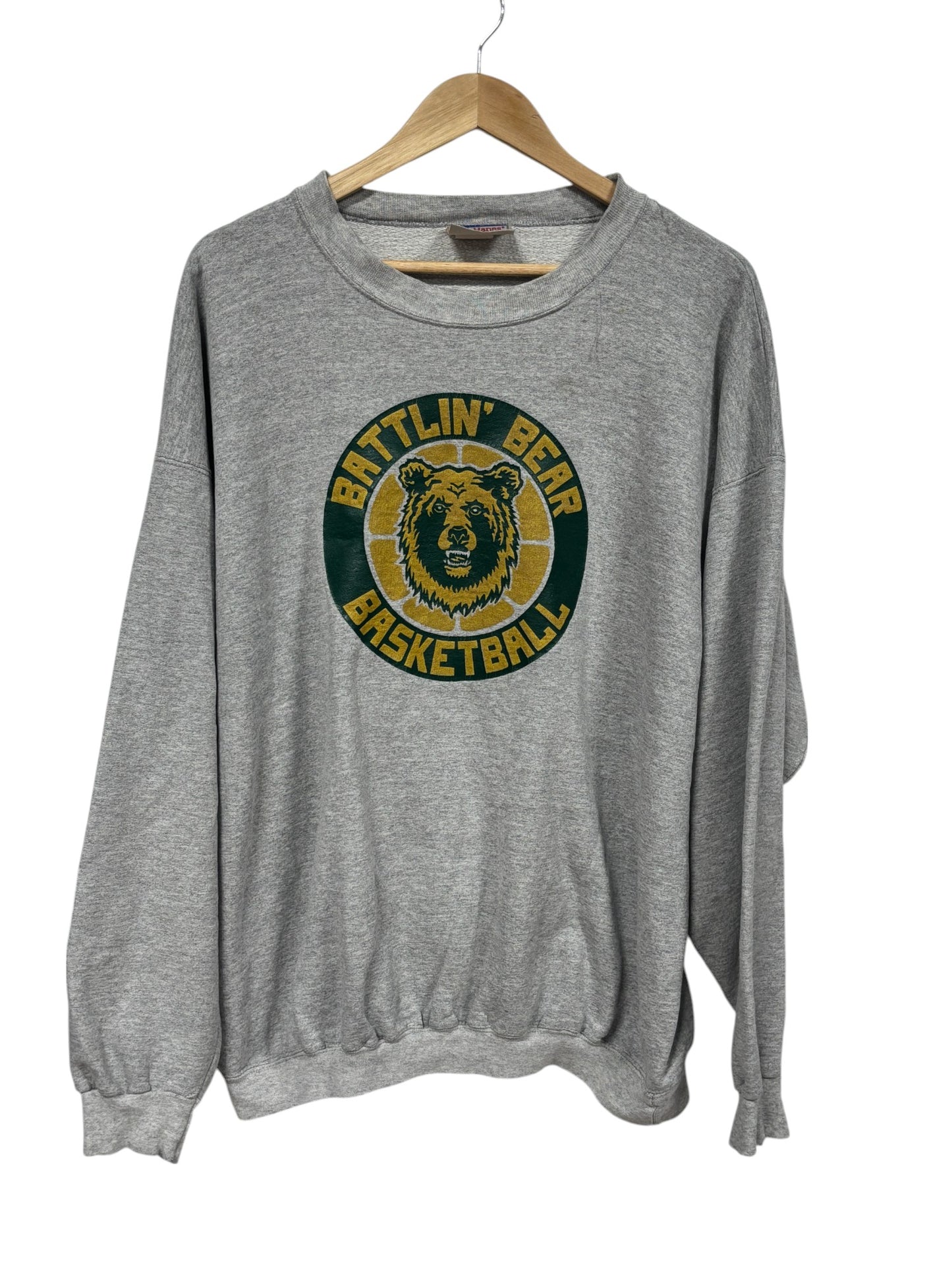 Vintage Rocky Mountain College Battlin Bear Basketball Sweater Size XL
