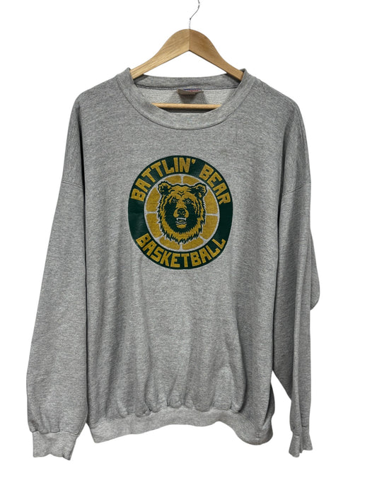 Vintage Rocky Mountain College Battlin Bear Basketball Sweater Size XL