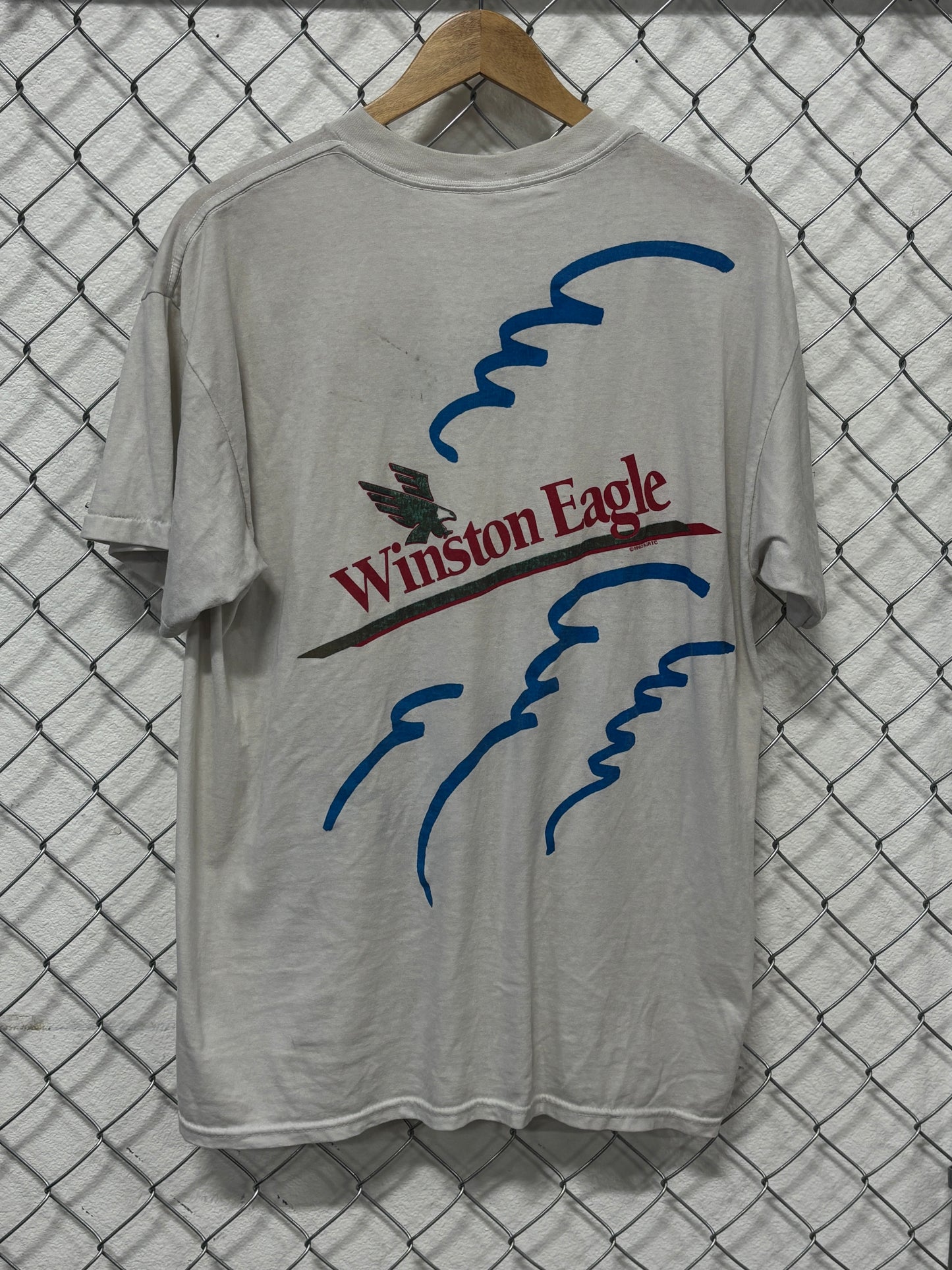 Vintage 1992 Winston Eagle Tri Cities Promo Graphic Tee Size XL