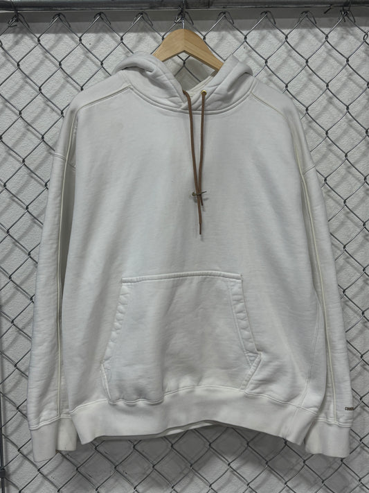 Nike Jacquemus White Swoosh Logo Hoodie Size Large