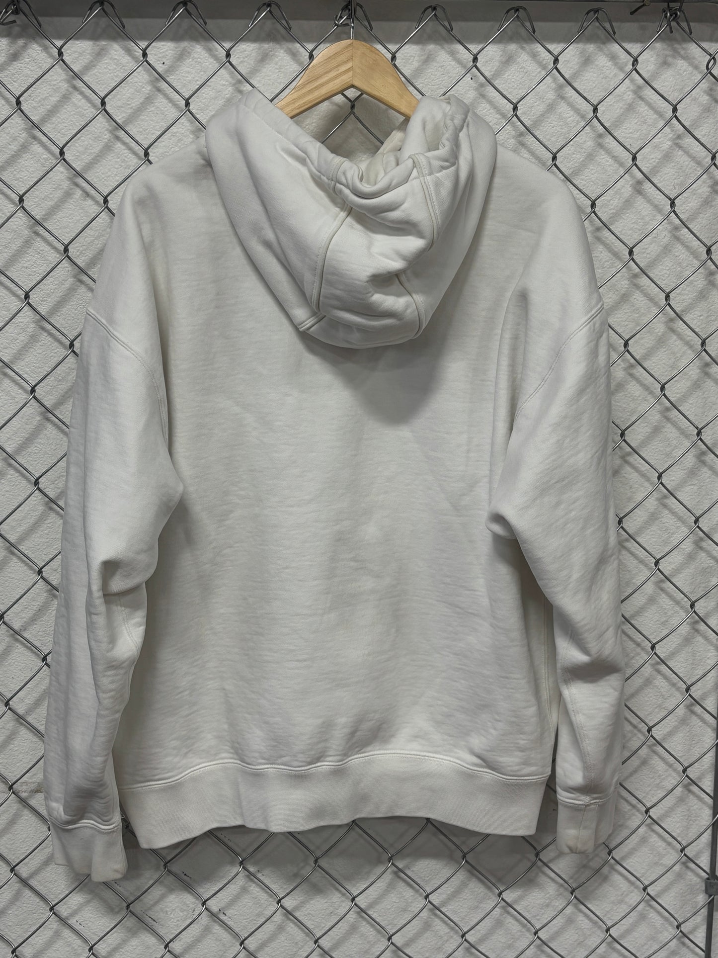 Nike Jacquemus White Swoosh Logo Hoodie Size Large