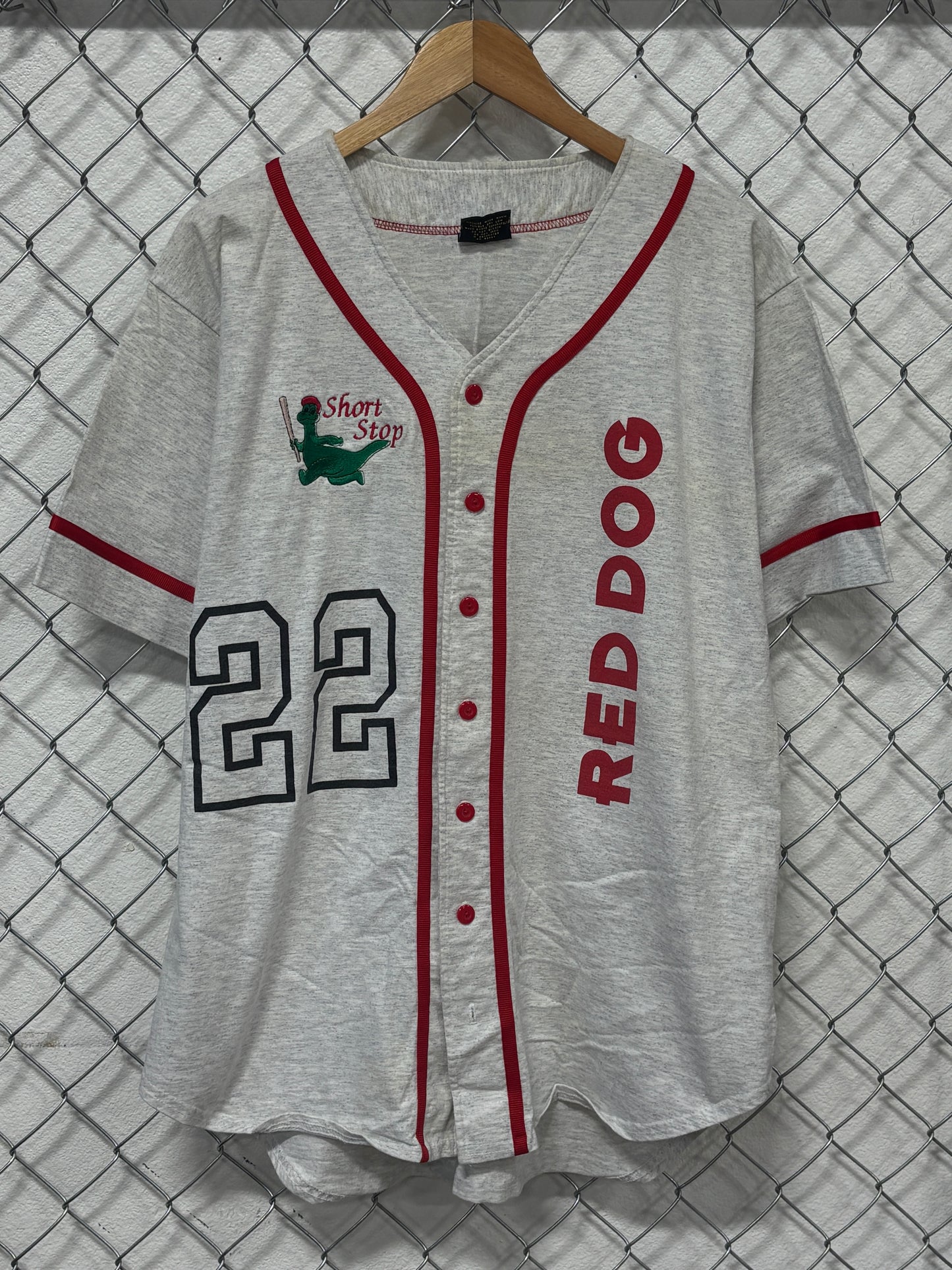 Vintage 90's Red Dog Brewing Baseball Jersey Shirt Size XL