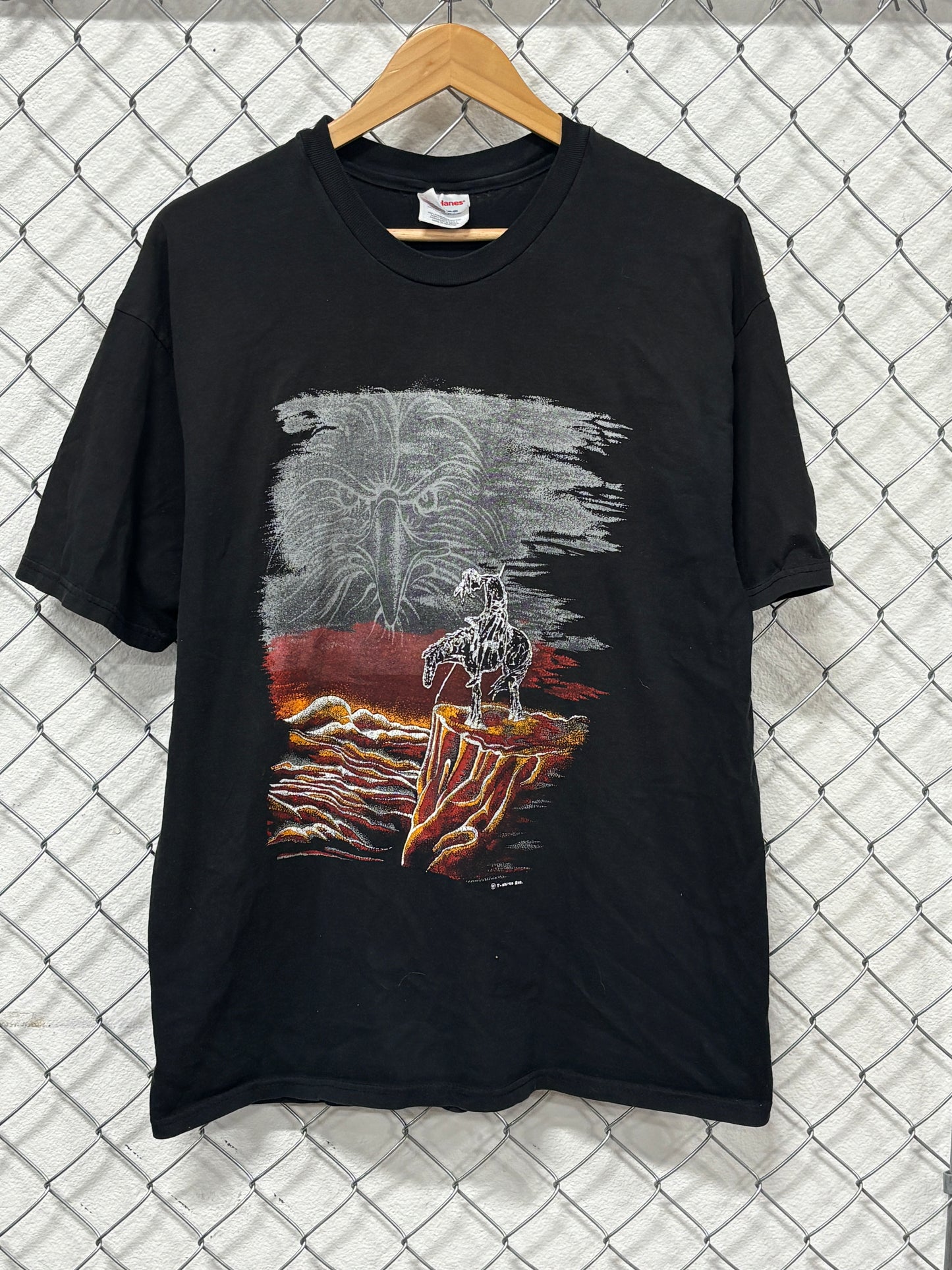Vintage 90's Native American End of the Trail Art Graphic Tee Size XL