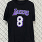Kobe Bryant #8 #24 Black NBA Graphic Tee Size Large