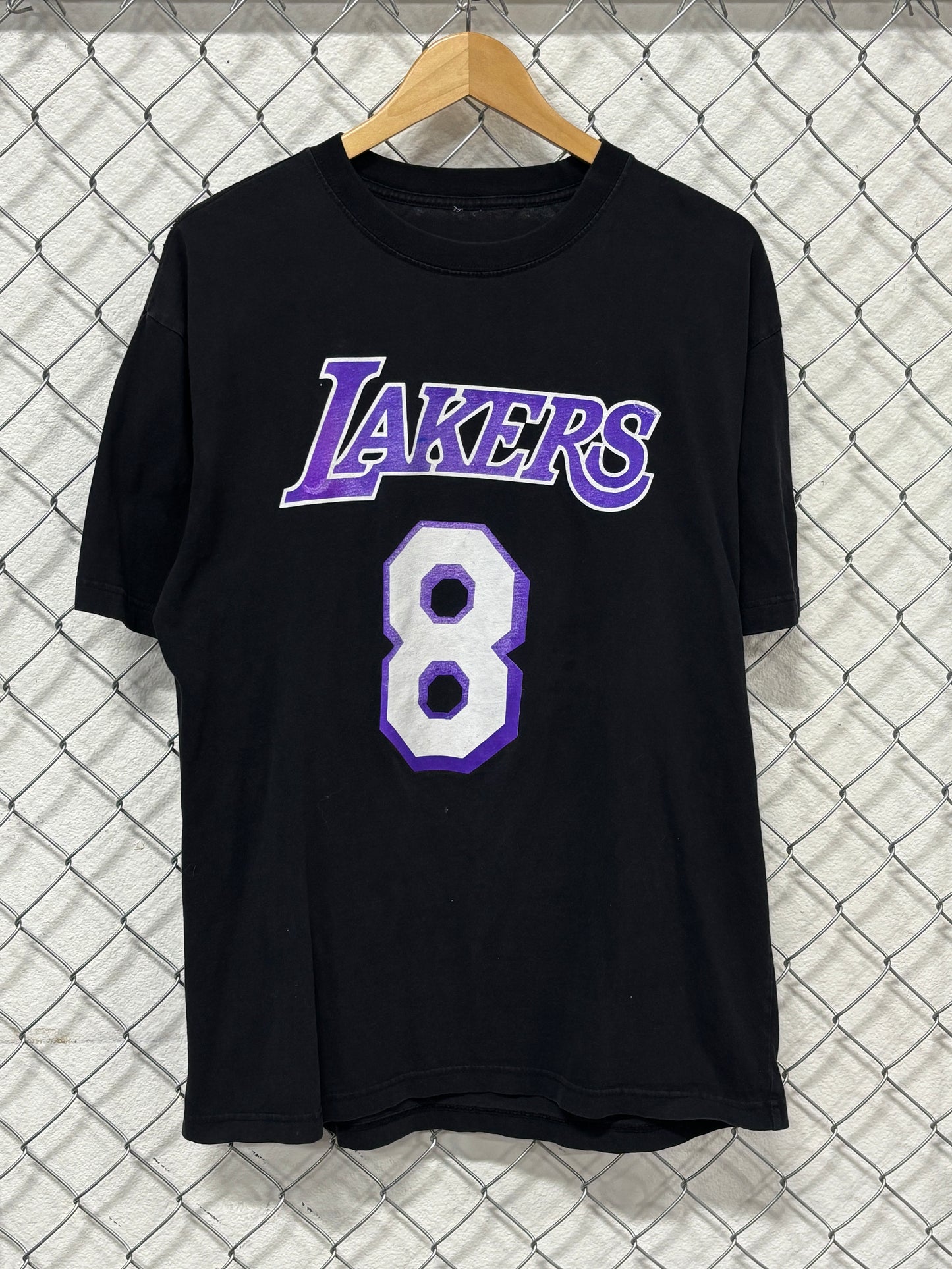 Kobe Bryant #8 #24 Black NBA Graphic Tee Size Large