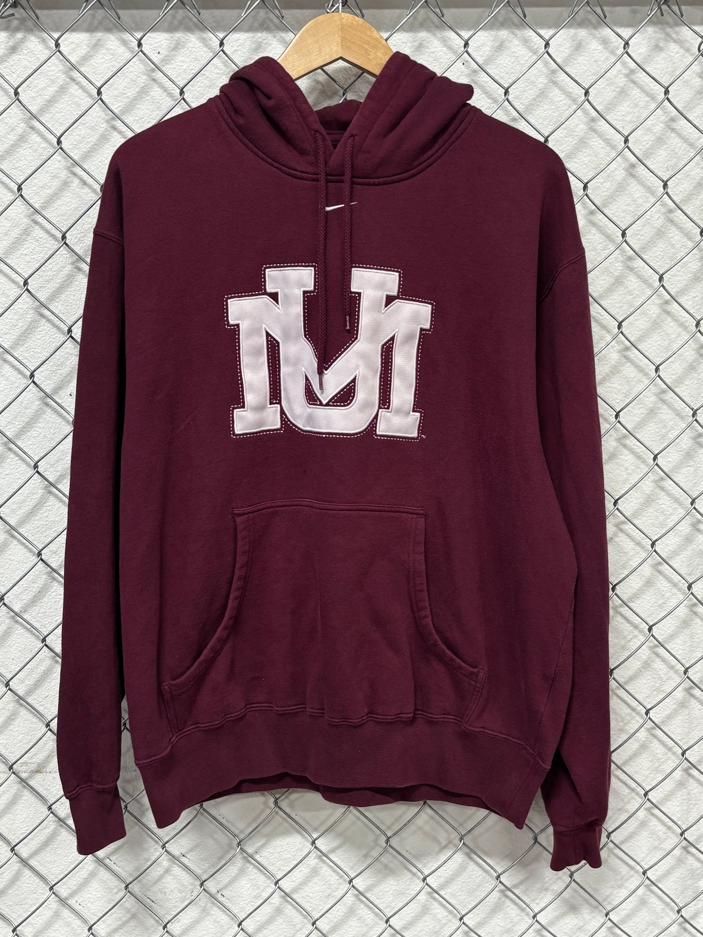 Nike University of Montana Grizzlies Center Swoosh Hoodie Size Large