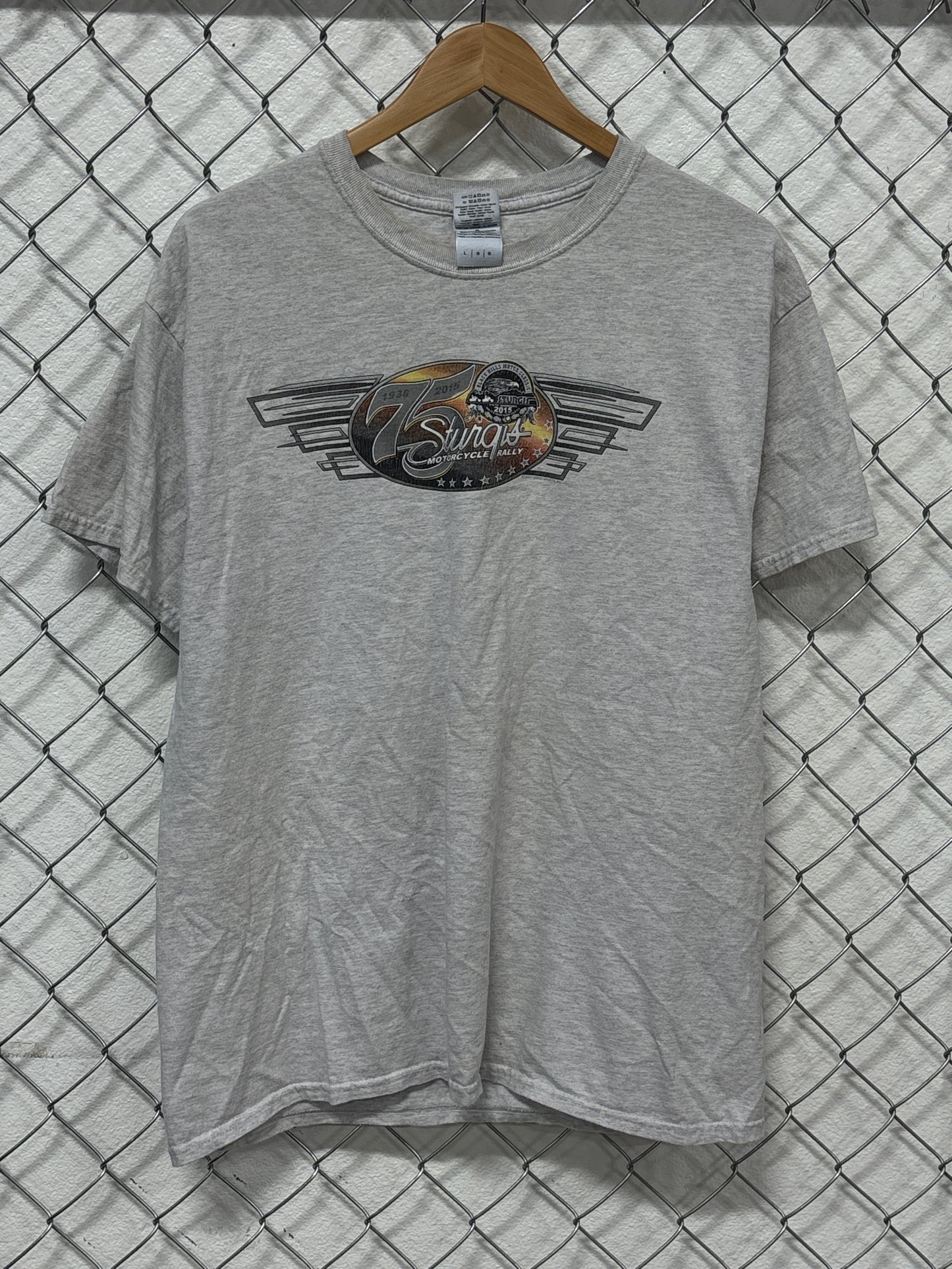 Sturgis 75th Anniversary Motorcycle Rally Biker Tee Size Large
