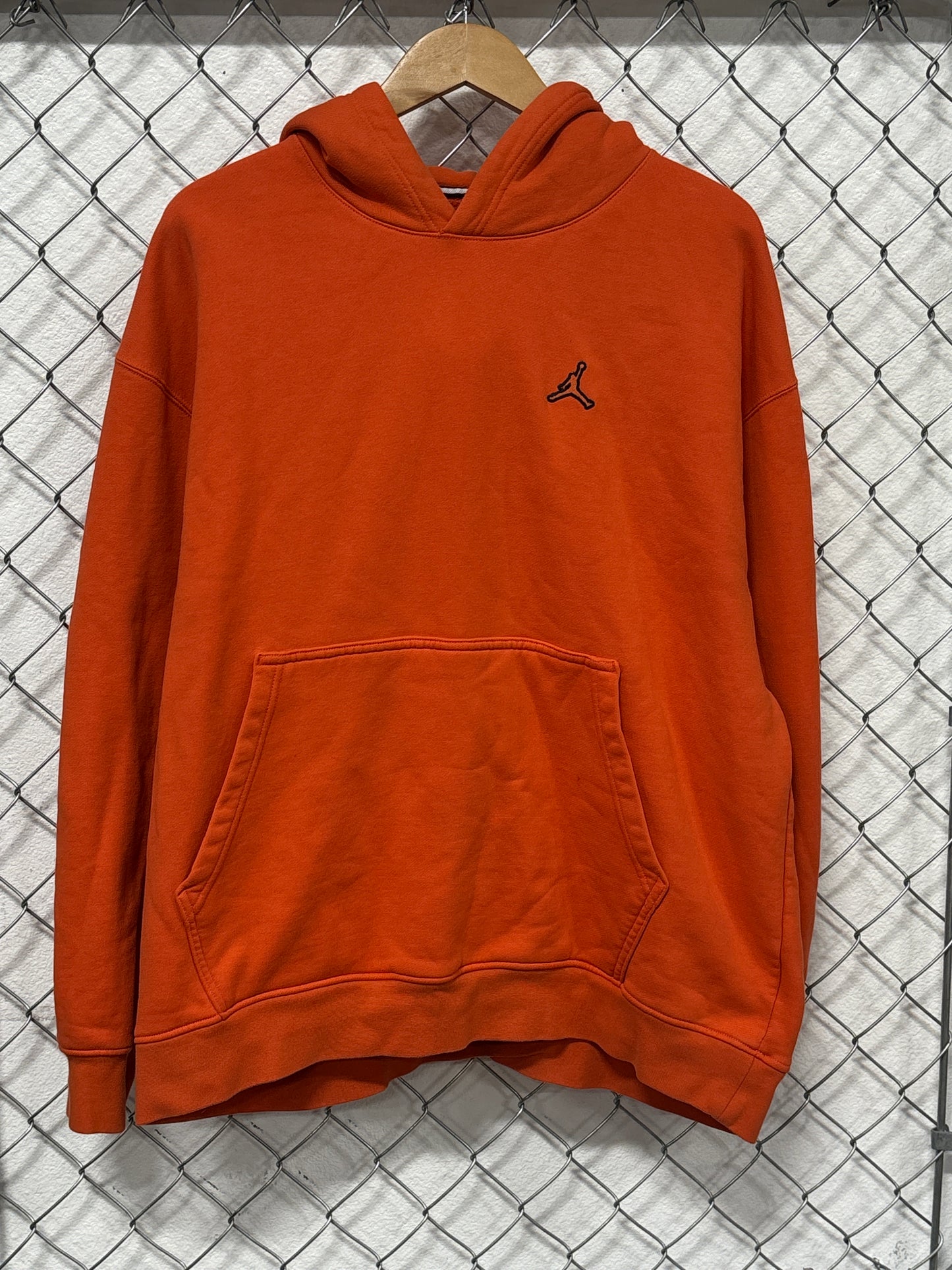 Jordan Brand Classic Jumpman Logo Orange Hoodie Size XXL
