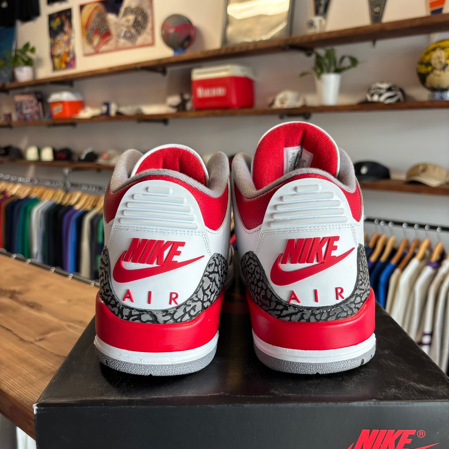 Jordan 3 'Fire Red' Size 12