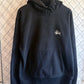 Stussy Classic Logo Black Pullover Hoodie Size Large
