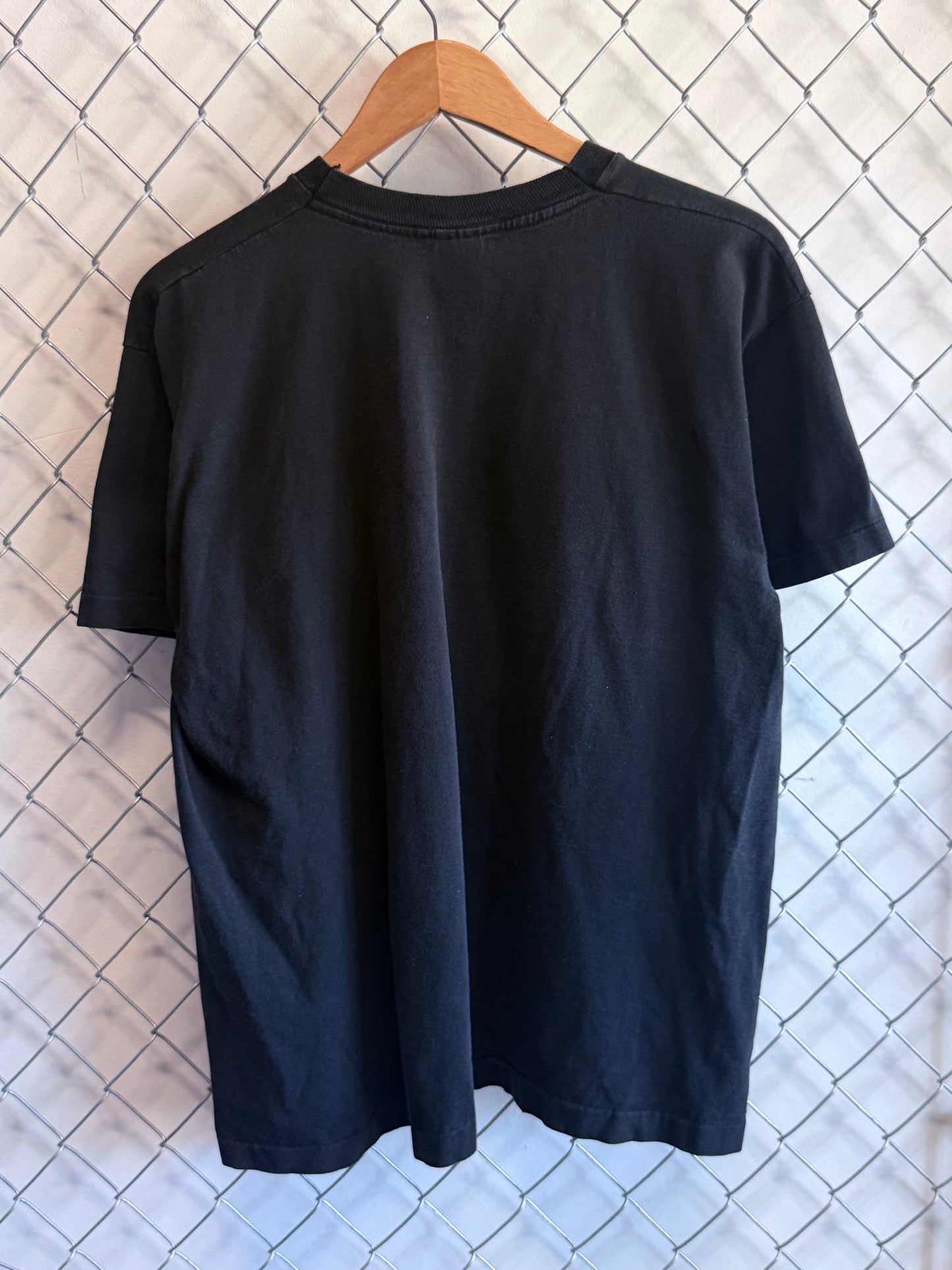 Vintage 90's The Grey Area Black Metal Band Graphic Tee Size XL