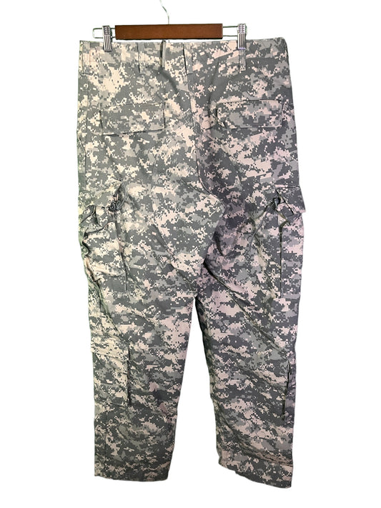 Vintage Military Surplus Grey Digital Camo Cargo Pants Size 34x33