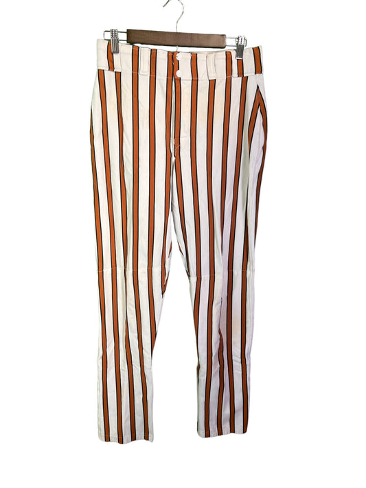 Vintage Southland Orange and White Striped Slacks Size 30x31