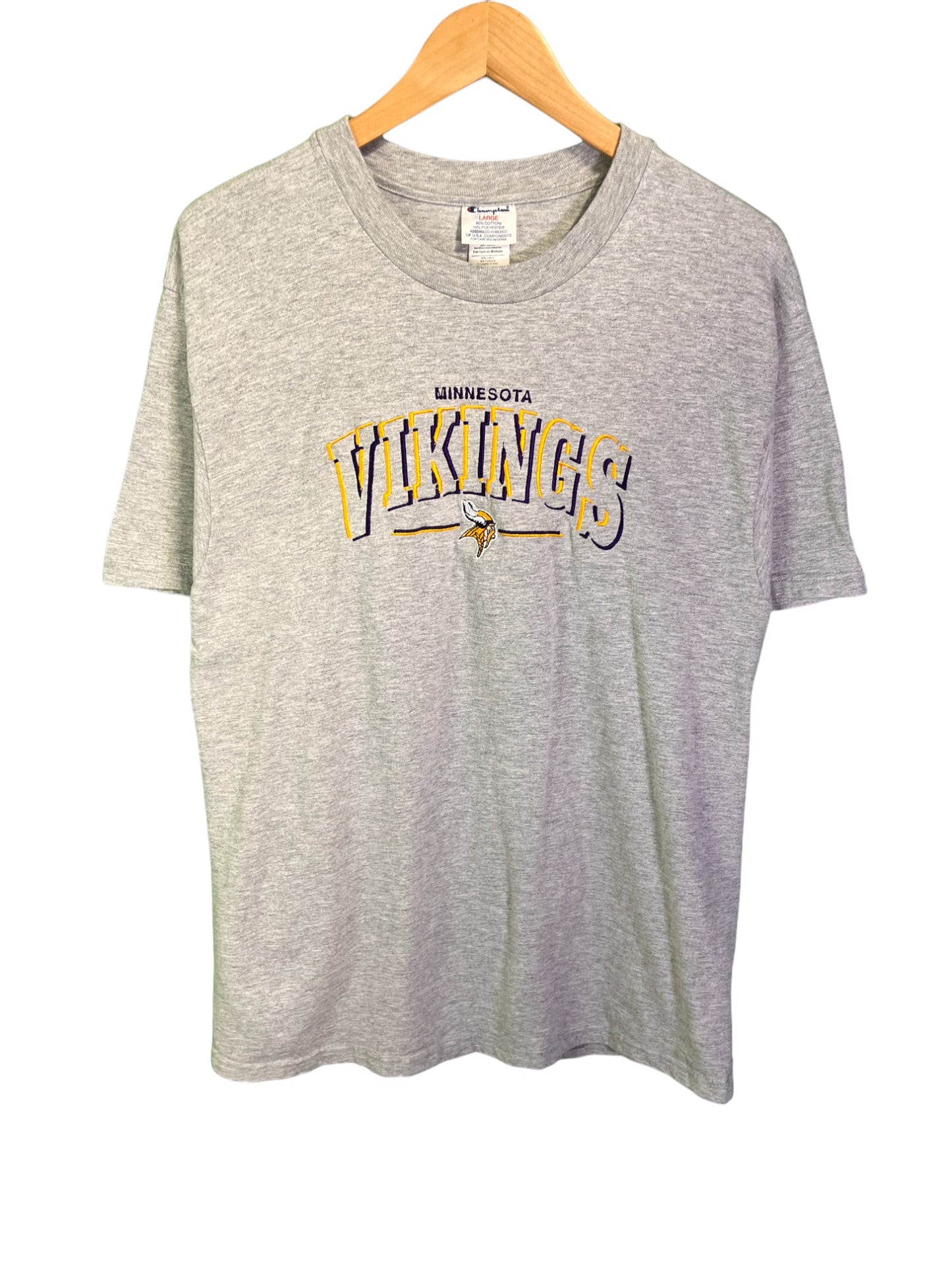 Vintage Champion Minnesota Vikings NFL Graphic Tee Size Large