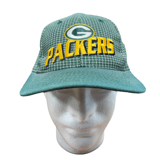 Vintage 90's Logo Athletic Green Bay Packers Pro Line Grid Velcro Hat