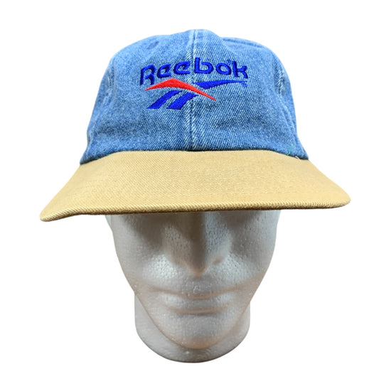 Vintage 90's Reebok Ocean Spray Denim Embroidered Strap Hat