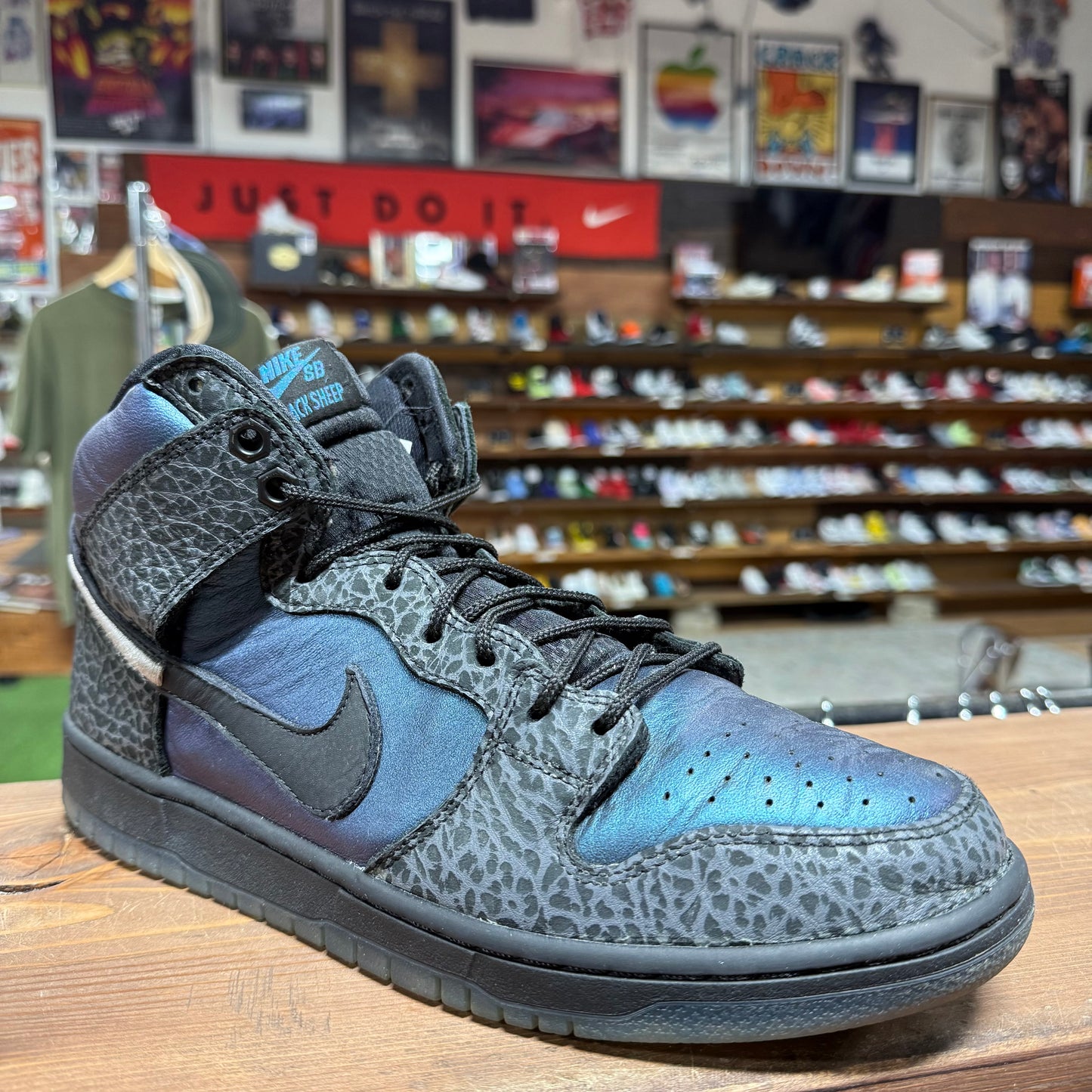 Nike SB Dunk High 'Black Sheep' Size 12