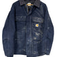 Vintage Carhartt C03 Navy Blue Traditional Zip Up Work Jacket Size 42 (Large)