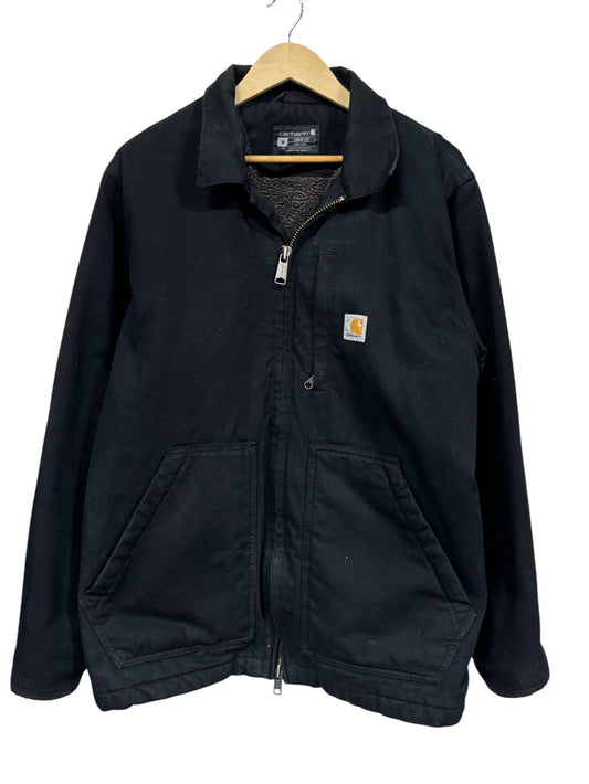 Carhartt Sherpa Lined QC4293 Black Jacket Size Medium