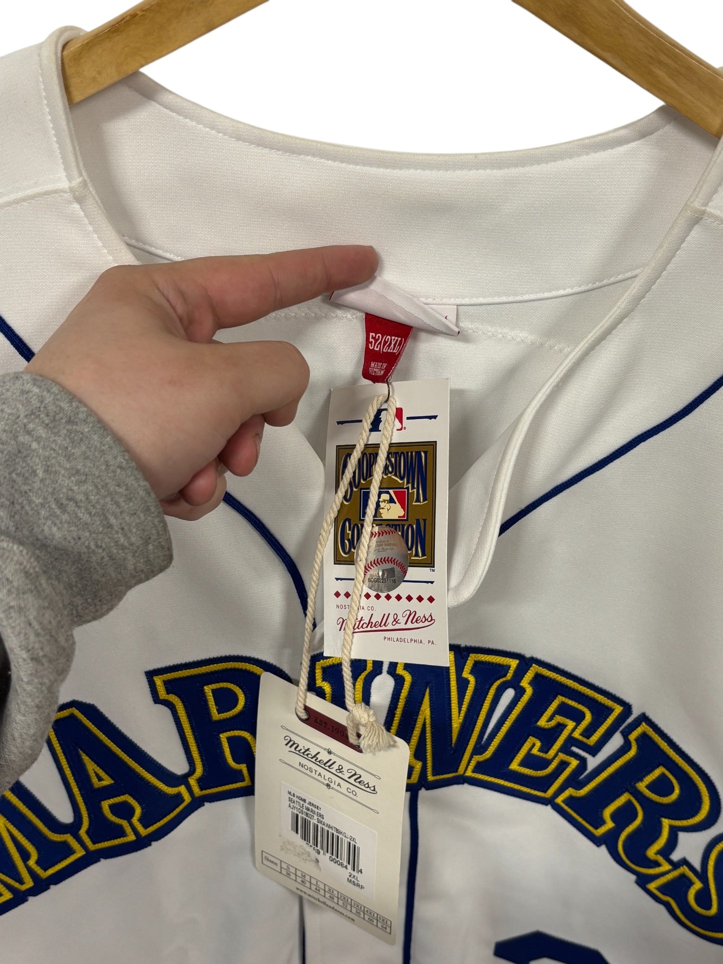 Mitchell & Ness 1989 Ken Griffey Jr. Seattle Mariners Jersey NWT Size 52 XXL