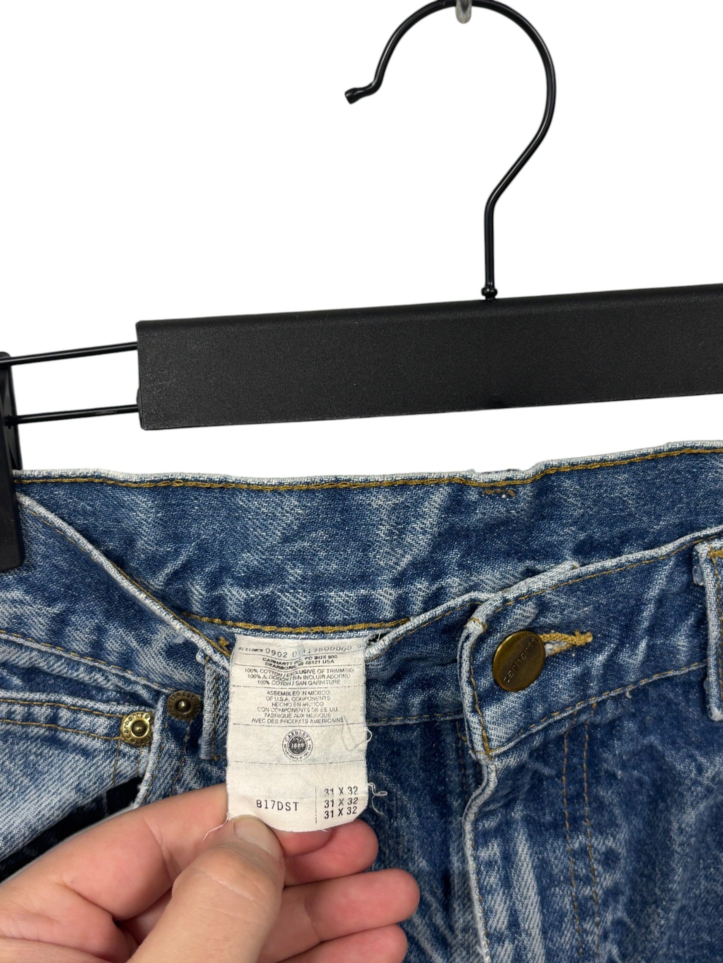 Vintage Carhartt Light Wash Denim Jeans Size 28x30
