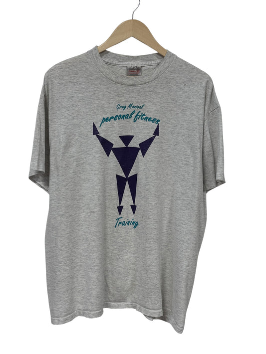 Vintage 90's Personal Fitness Physical Training Graphic Tee Size XL