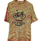 Vintage 1997 Fat & Tired Bike Festival Tie Dye Graphic Tee Size XL