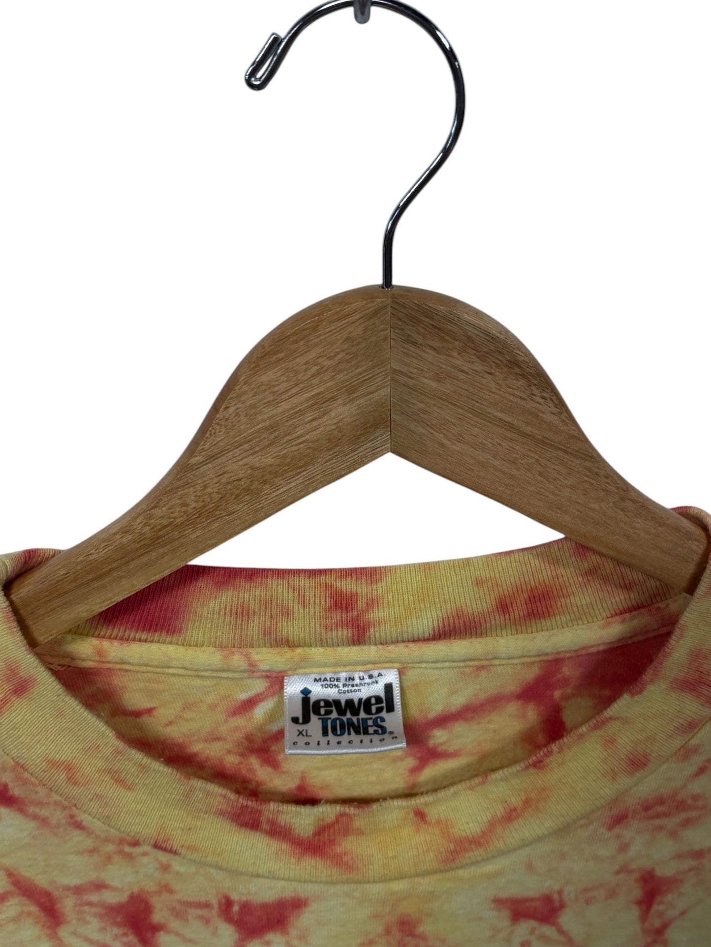 Vintage 1997 Fat & Tired Bike Festival Tie Dye Graphic Tee Size XL