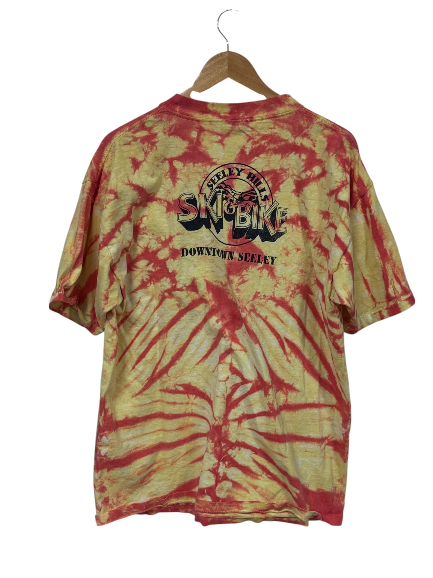 Vintage 1997 Fat & Tired Bike Festival Tie Dye Graphic Tee Size XL