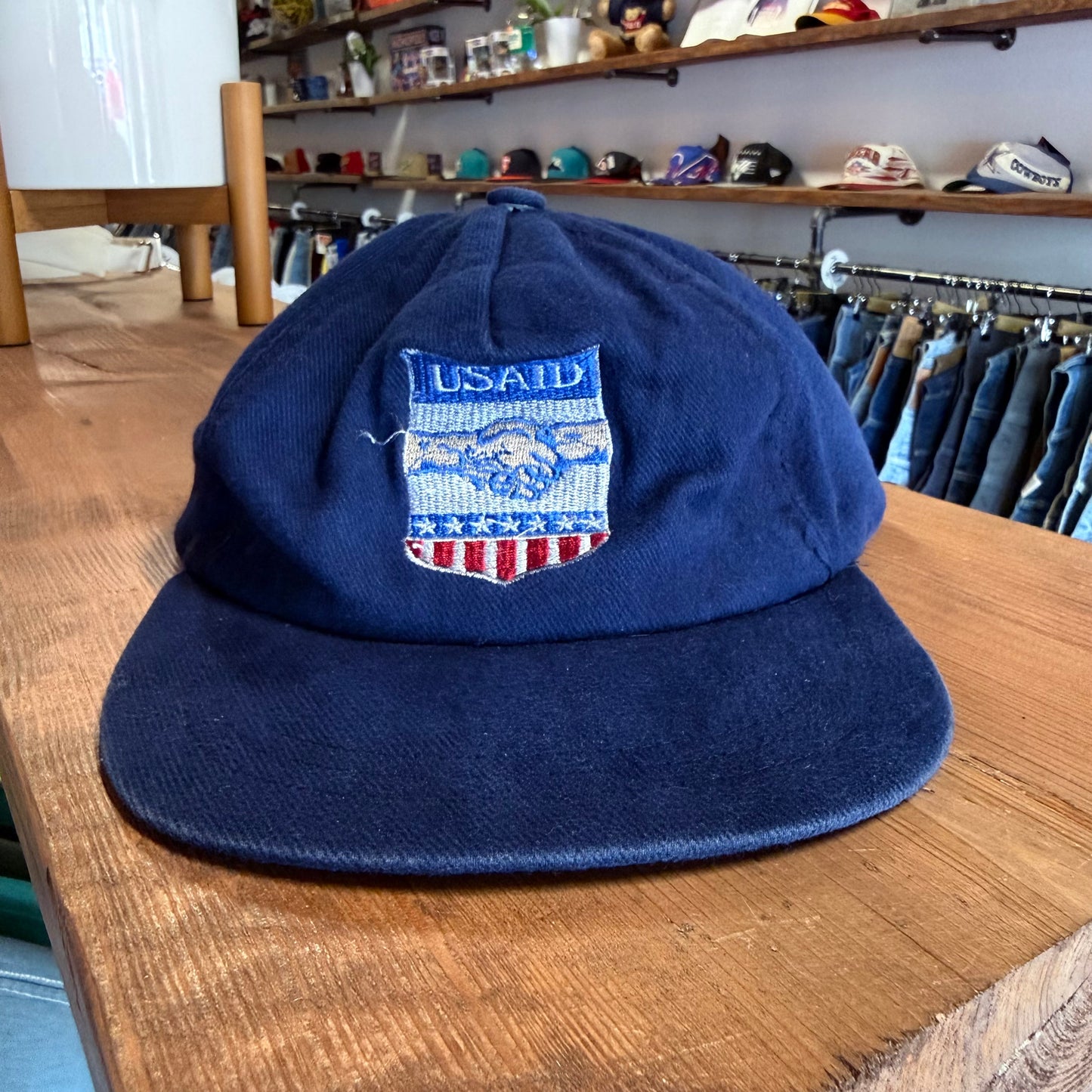 Vintage 90's US Aid Bolivia La Paz Embroidered Hat