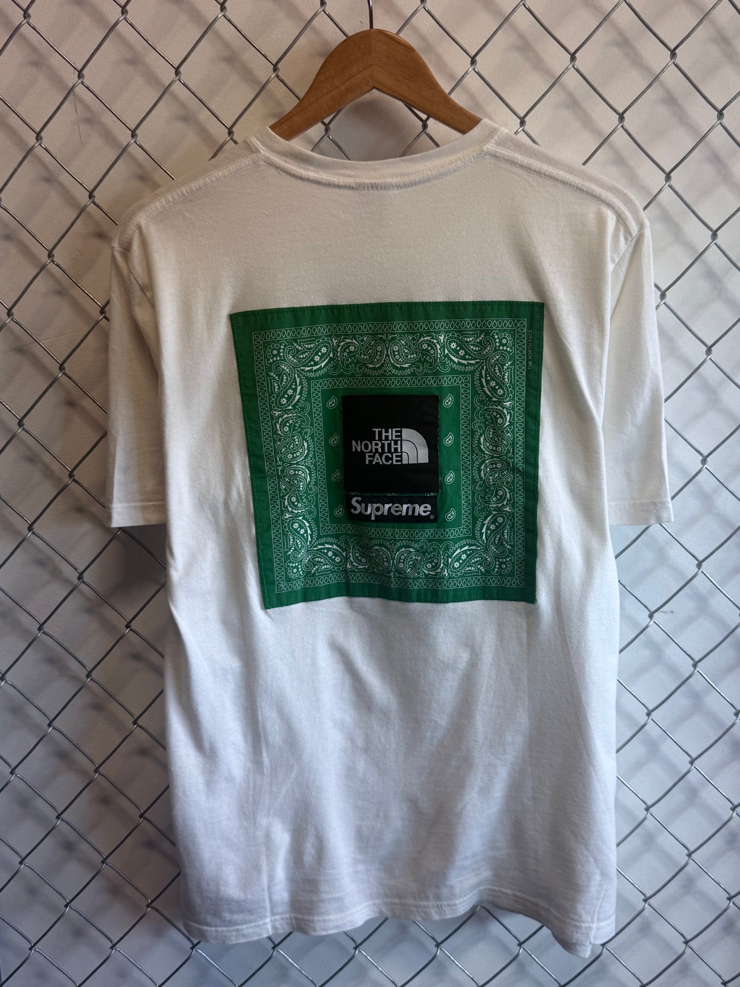 Supreme x The North Face SS22 Paisley Green Graphic Tee Size Small