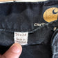 Carhartt Black Paint Splattered Relaxed Fit Double Knee Pants Size 30x32
