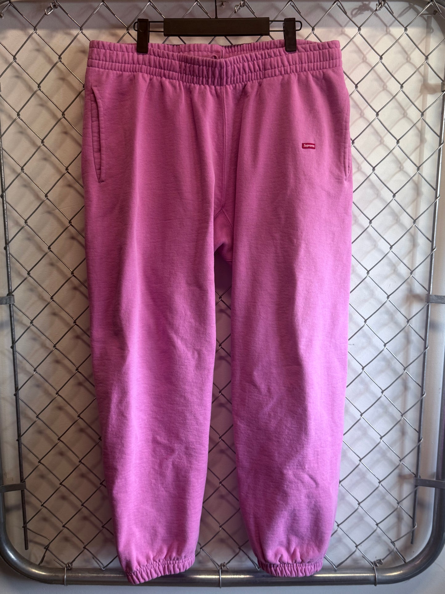 Supreme SS22 Pink Box Logo Sweatpants Size Large