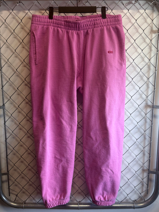 Supreme SS22 Pink Box Logo Sweatpants Size Large